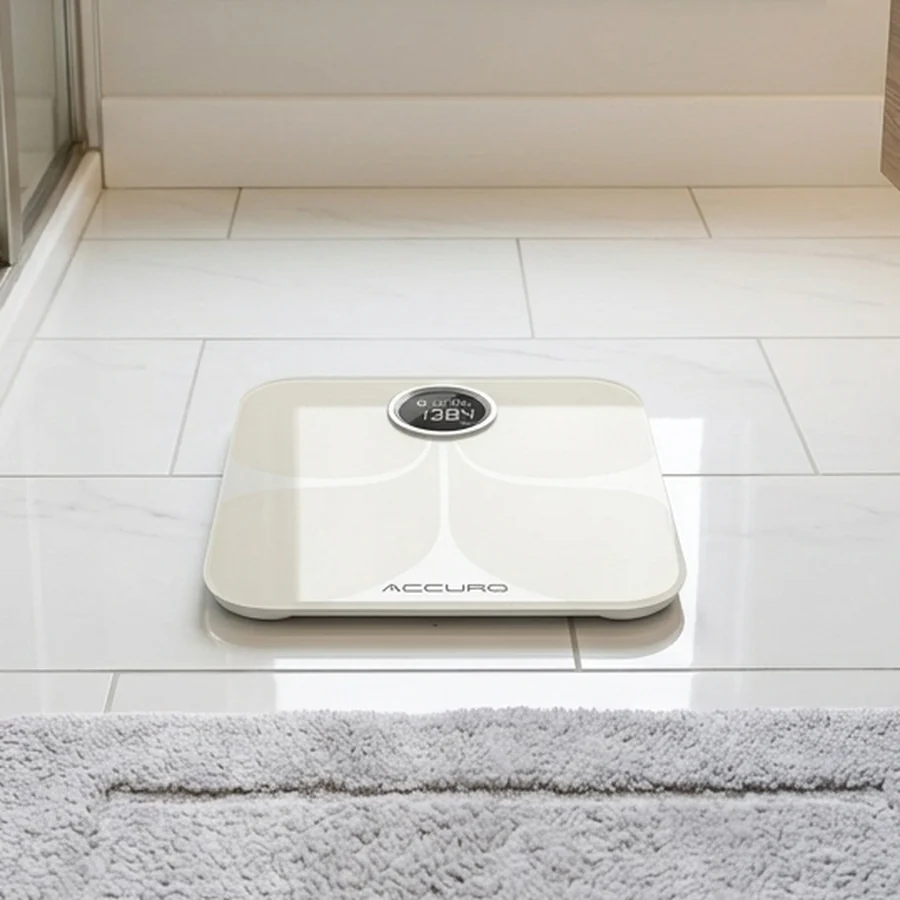 FL301 scale on a bathroom floor